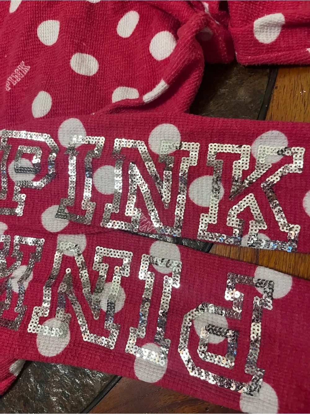 Pink Red Polka Dot Cat Jumpsuit with Silver Cat Embroidery - size S/P
